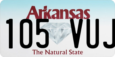 AR license plate 105VUJ