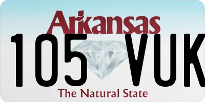 AR license plate 105VUK