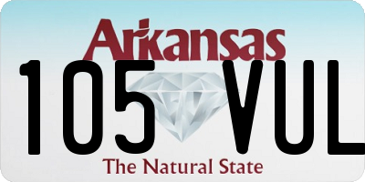 AR license plate 105VUL