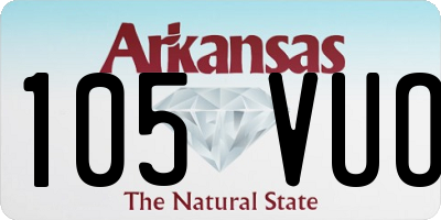 AR license plate 105VUO