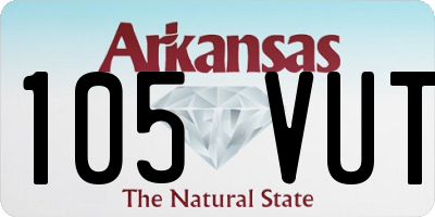 AR license plate 105VUT