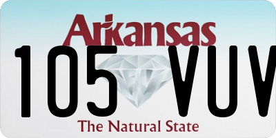 AR license plate 105VUV