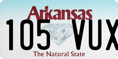AR license plate 105VUX