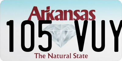 AR license plate 105VUY