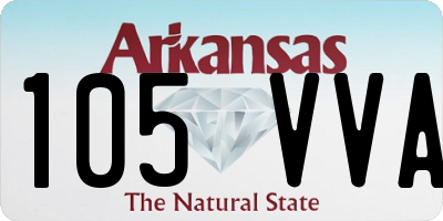 AR license plate 105VVA