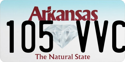 AR license plate 105VVC