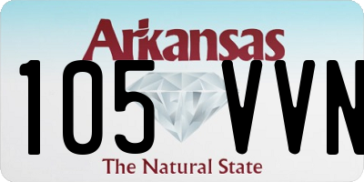AR license plate 105VVN