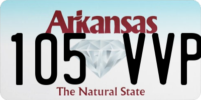 AR license plate 105VVP
