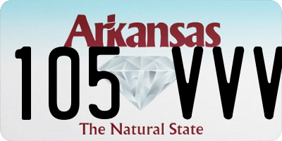 AR license plate 105VVV