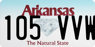 AR license plate 105VVW