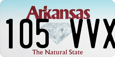 AR license plate 105VVX