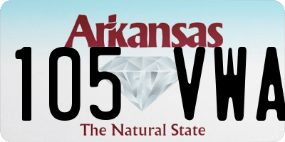 AR license plate 105VWA