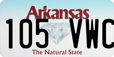 AR license plate 105VWC