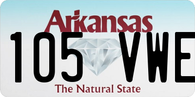 AR license plate 105VWE