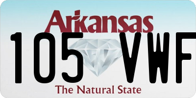 AR license plate 105VWF