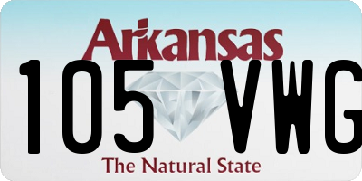 AR license plate 105VWG