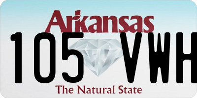 AR license plate 105VWH