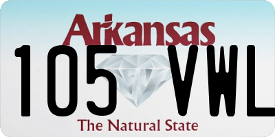 AR license plate 105VWL
