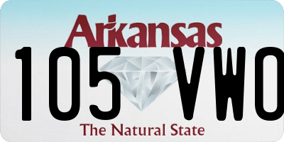 AR license plate 105VWO