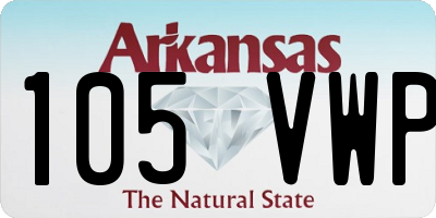AR license plate 105VWP