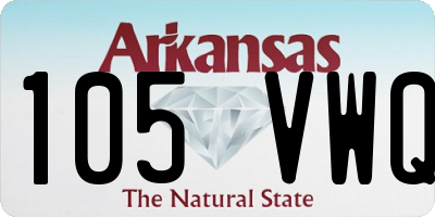 AR license plate 105VWQ