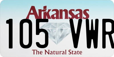 AR license plate 105VWR