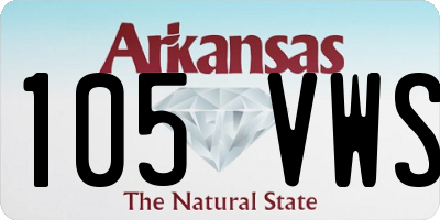 AR license plate 105VWS