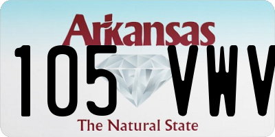 AR license plate 105VWV
