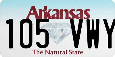 AR license plate 105VWY