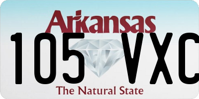 AR license plate 105VXC