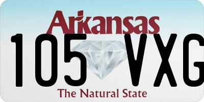AR license plate 105VXG