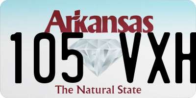 AR license plate 105VXH