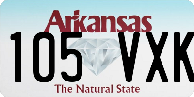 AR license plate 105VXK