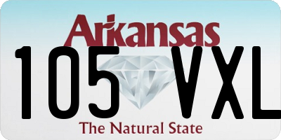 AR license plate 105VXL