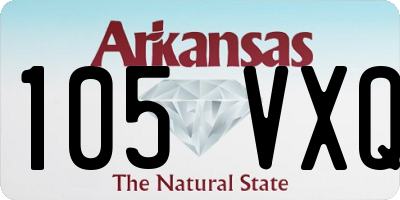 AR license plate 105VXQ