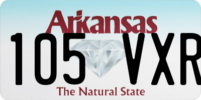 AR license plate 105VXR