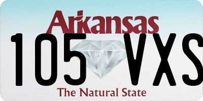 AR license plate 105VXS
