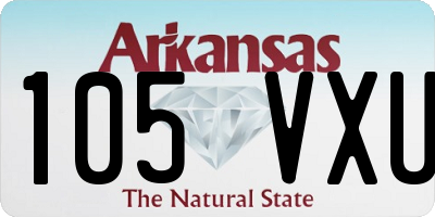 AR license plate 105VXU