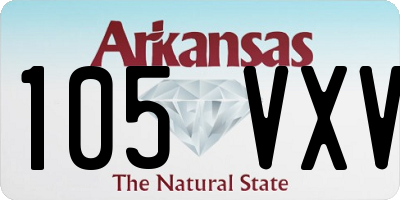 AR license plate 105VXV
