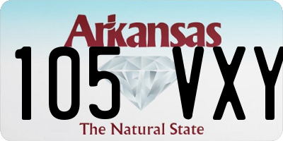 AR license plate 105VXY