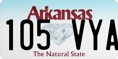 AR license plate 105VYA