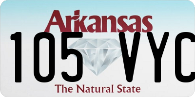 AR license plate 105VYC