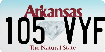 AR license plate 105VYF