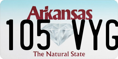AR license plate 105VYG