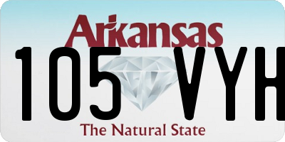 AR license plate 105VYH