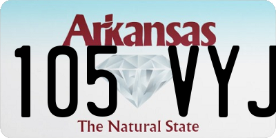 AR license plate 105VYJ