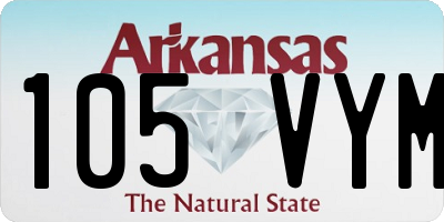 AR license plate 105VYM