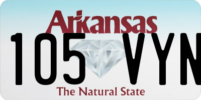 AR license plate 105VYN