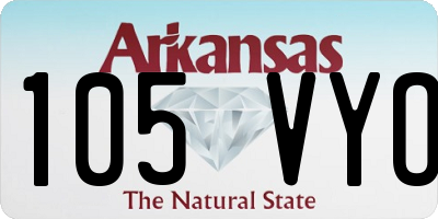 AR license plate 105VYO