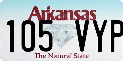 AR license plate 105VYP